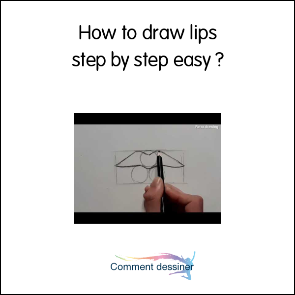 How to draw lips step by step easy